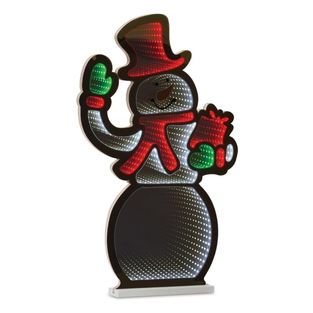 SNOWMAN W/ PRESENT   INFINITY LIGHT    23