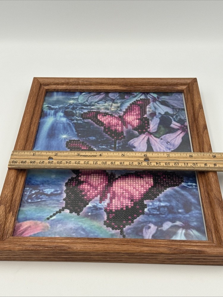 butterfly diamond Craft Picture Framed