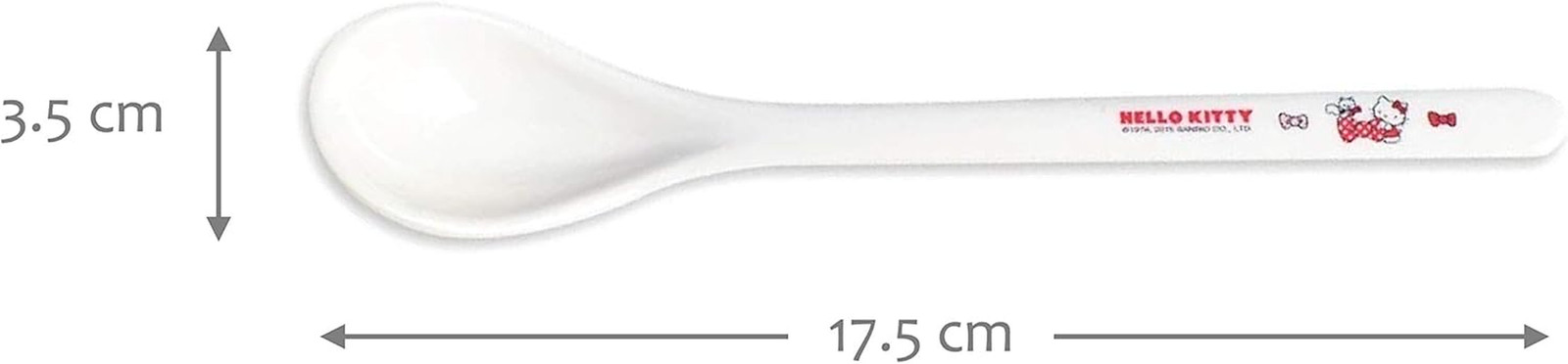 Hello Kitty Red Dinnerware Flatware Meal Set – Plate Bowl Cup Spoon, 4 Pieces