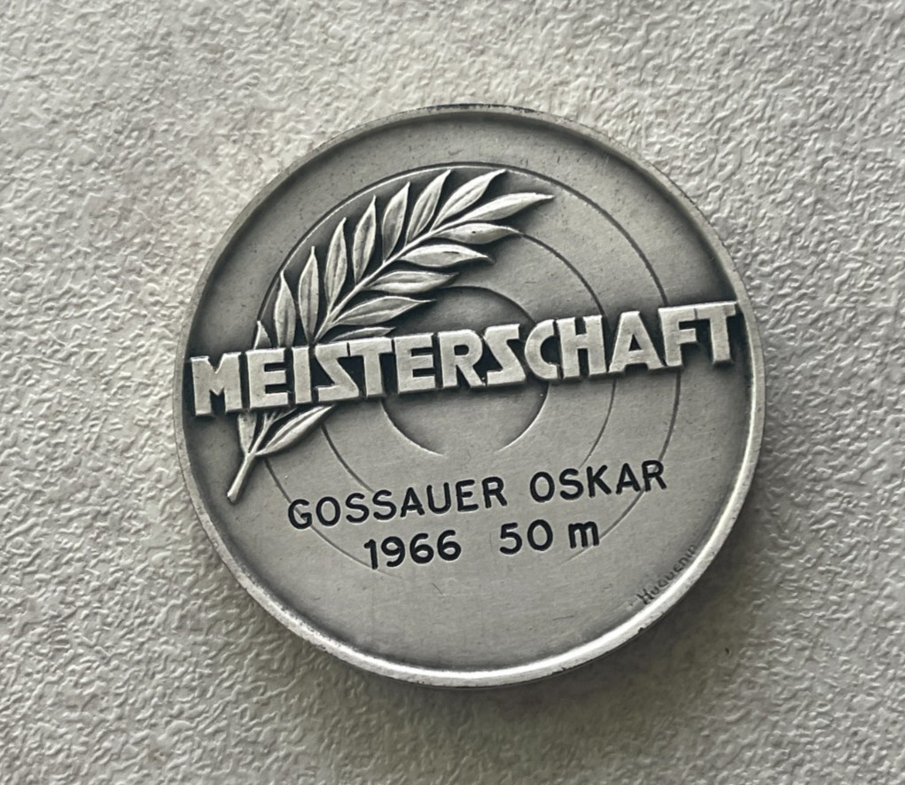 1966 Solothurn Silvered Bronze Swiss Shooting Medal R-1148b L2