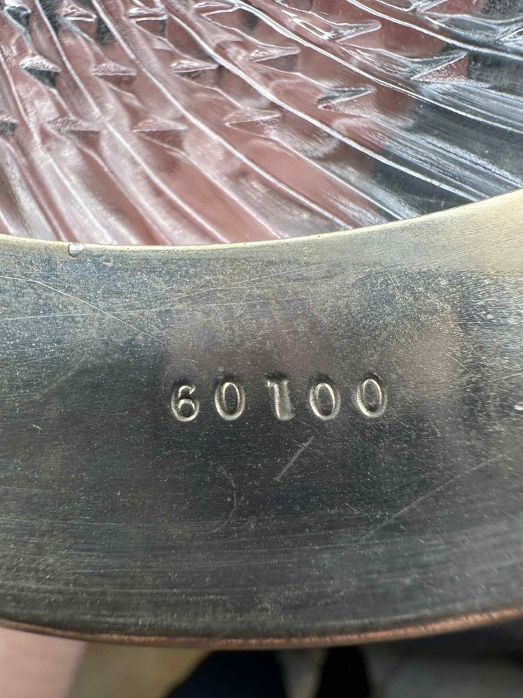 VTG Silverplate Openwork Serving Dish w/ Handles & Glass Insert Monogram MBC EP