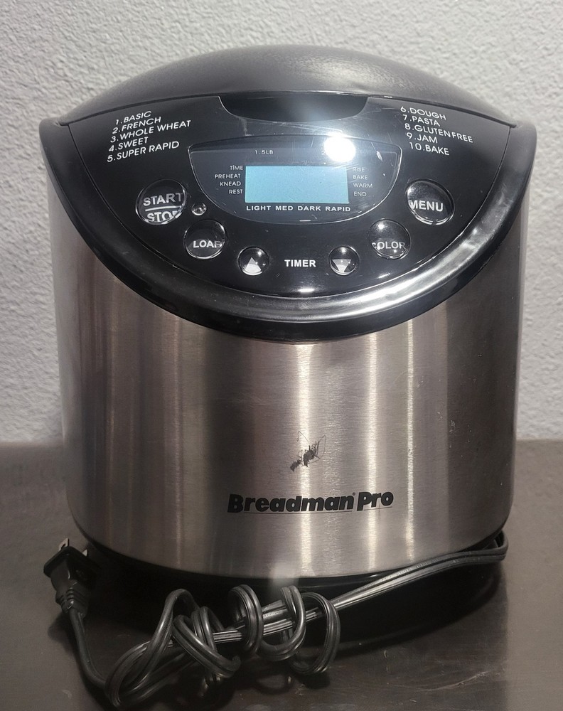 Breadman Pro TR875 Automatic Bread Maker/Making Machine 2lb great gift or keeper
