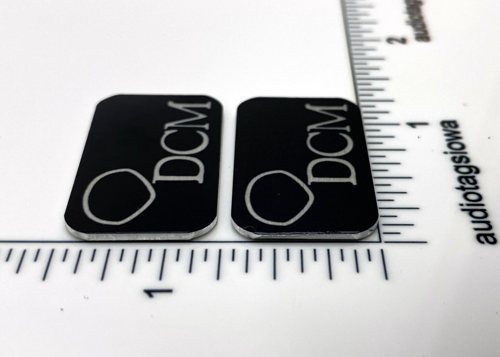 DCM Time Window - Time Frame Speaker Badge Logo Custom Pair
