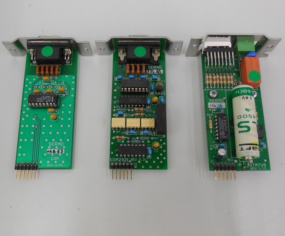 Serad COM232I rev 7.31 & STATUS rev 1.12 & COM rev 6.30 PCB