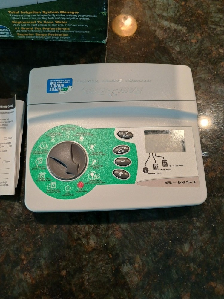 Rain Bird ISM-9 Automatic 9-Value Sprinkler Timer 3-Program Irrigation System
