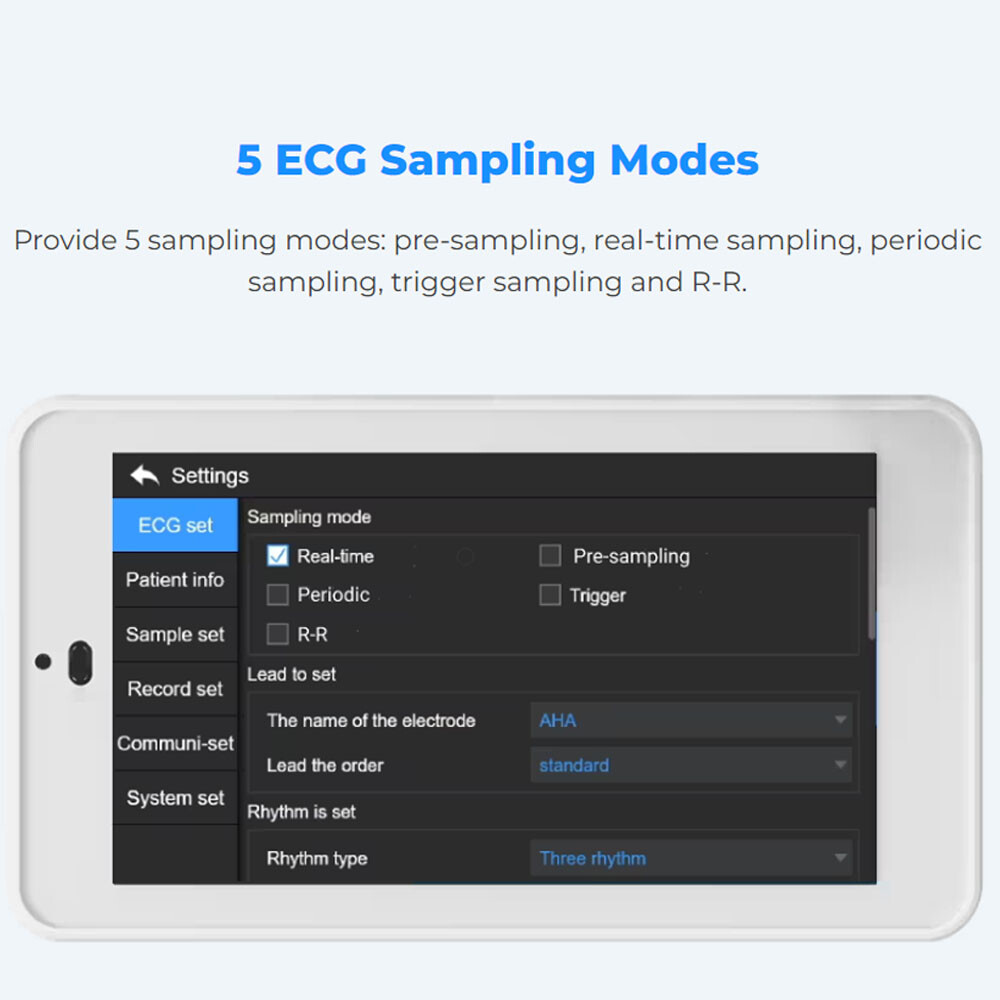 NEW 6/12-lead Electrocardiograph ECG EKG Machine + Glasgow ECG Interpretation