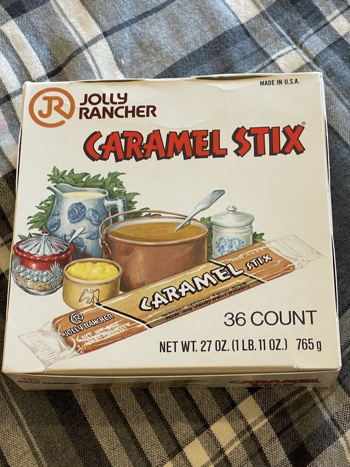 Vintage JOLLY RANCHER STIX CANDY Lot Of 6 NOS Fire Strawberry Caramel STIX Bu