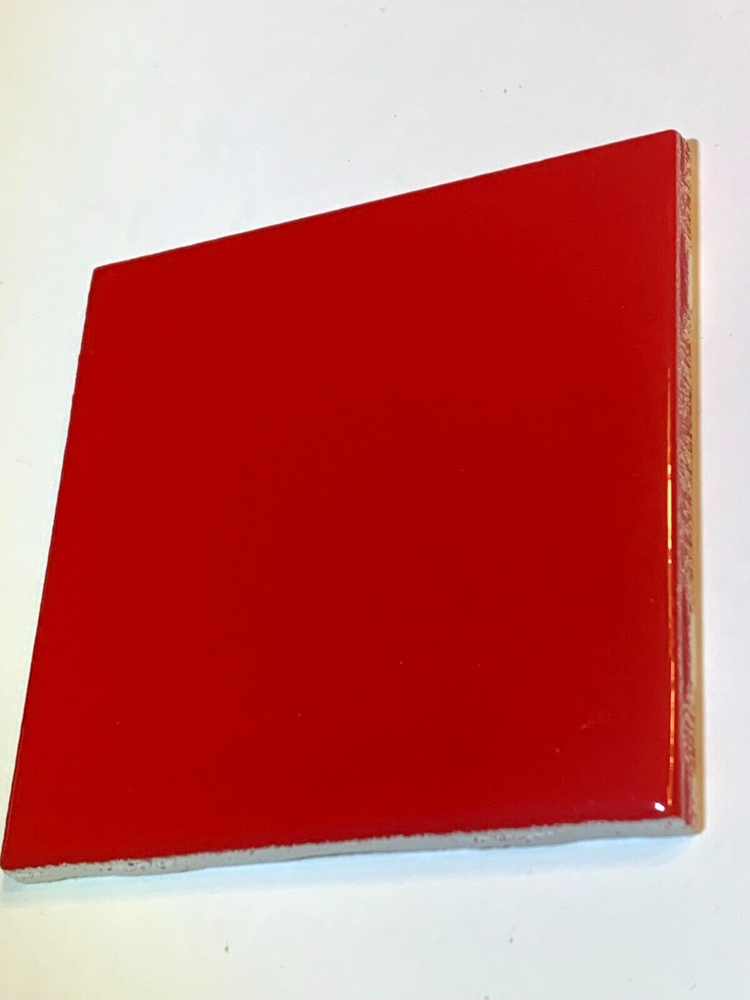 NEW AMERICAN OLEAN 4" x 4" CHERRY RED S01 GLOSS TILES