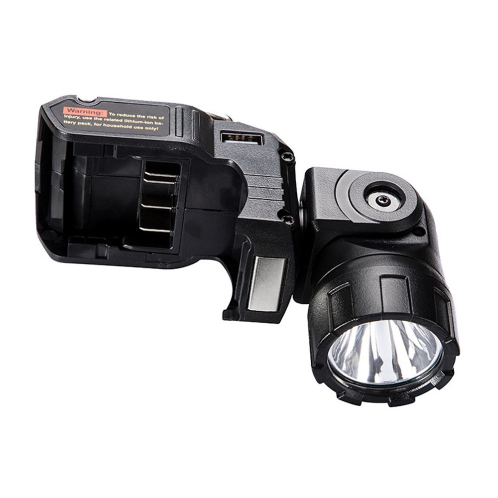 Handheld LED Work Light Flashlight Adapter For DeWalt 12V MAX Li-Ion Battery E