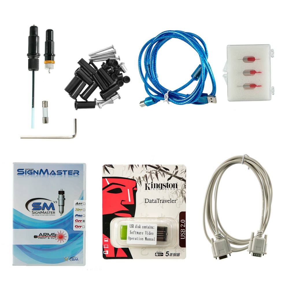 VEVOR 28" Vinyl Cutter Plotter Cutting Machine w/Signmaster Software 20 Blades