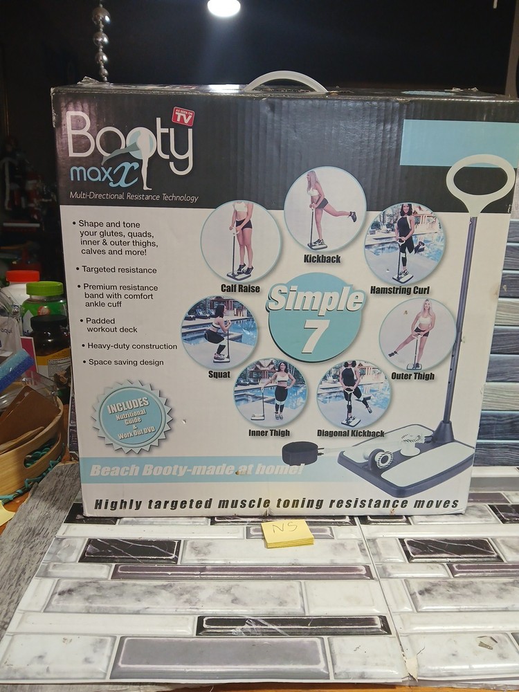 Booty Max Horn Workout Resistance Band Training Making New Open Box