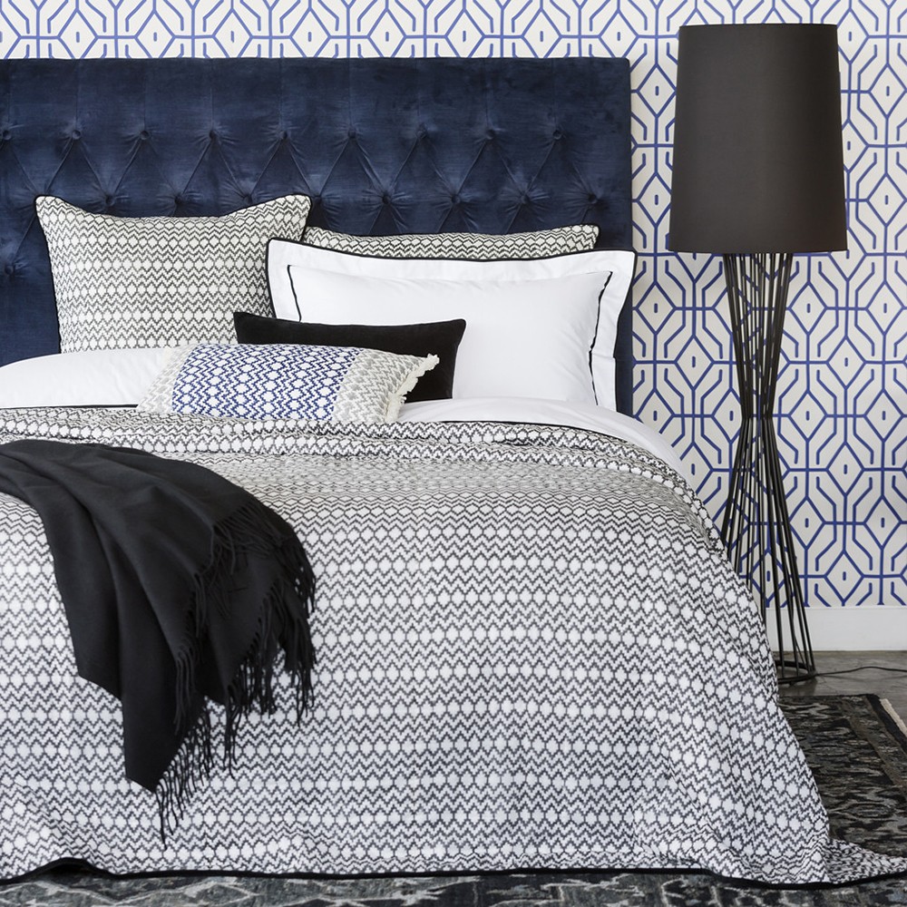 Linen & Moore Haman Quilt Double Grey
