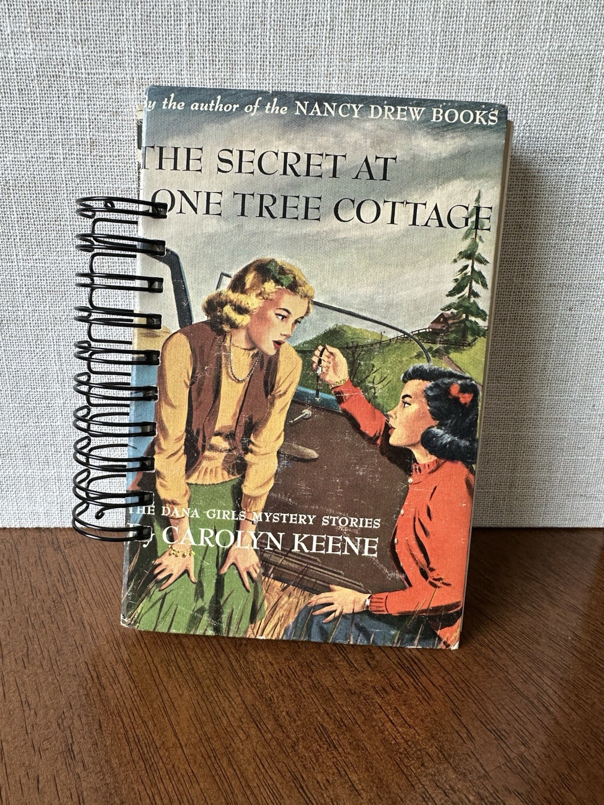 Nancy Drew Book Cover Handmade Junk Journal New, Blank, Spiral Bound