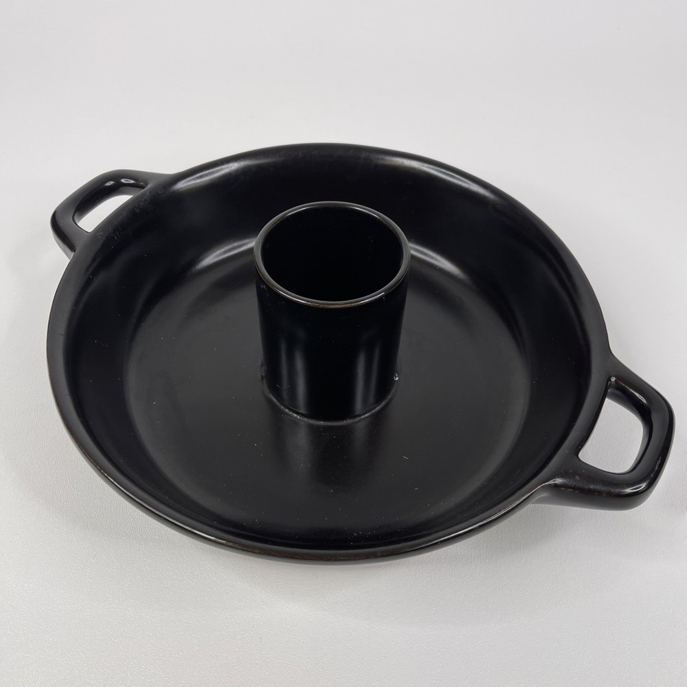 Technique Flame Stoneware Vertical Chicken Roaster Pan - No Chips or Cracks