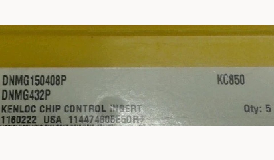 5PCS  ORIGINAL    INSERTS      DNMG150408P KC850