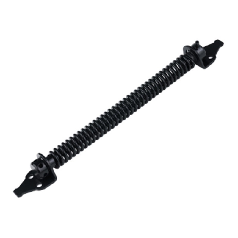 Adjustable Black Self Closing Gate Spring with Gate for Latch Hinges Screws