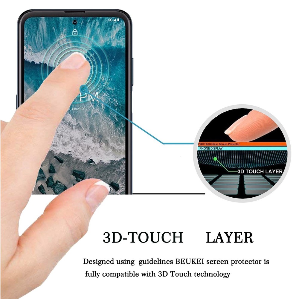 (3 Pack) Compatible for Nokia X100 Screen Protector Tempered Glass, Touch Sen...
