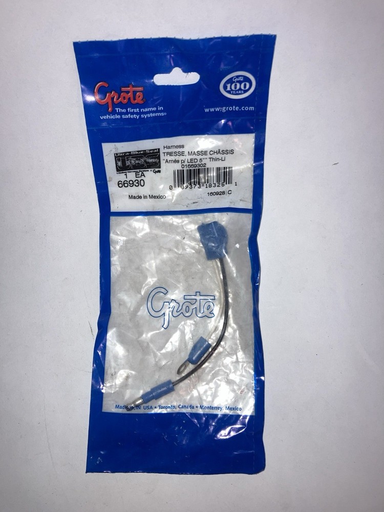 Grote 66930 Thin-Line LED Pigtail, 5" Chassis Ground