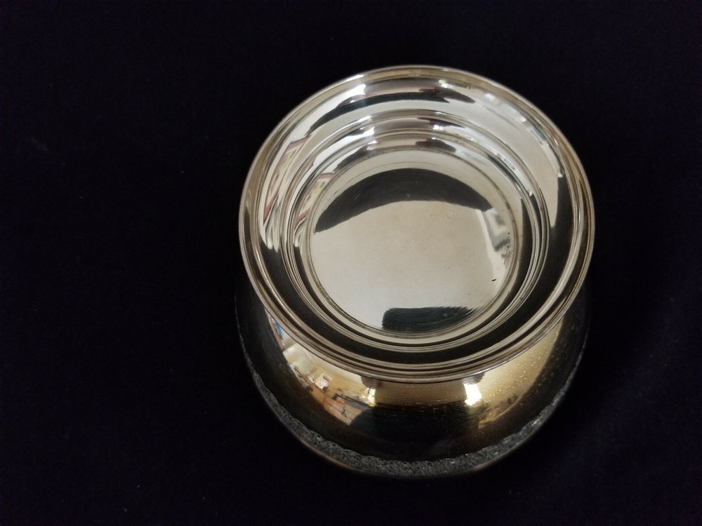 Lovely Silverplate Candy Dish / Bowl: Intricate Etching all Around the Side