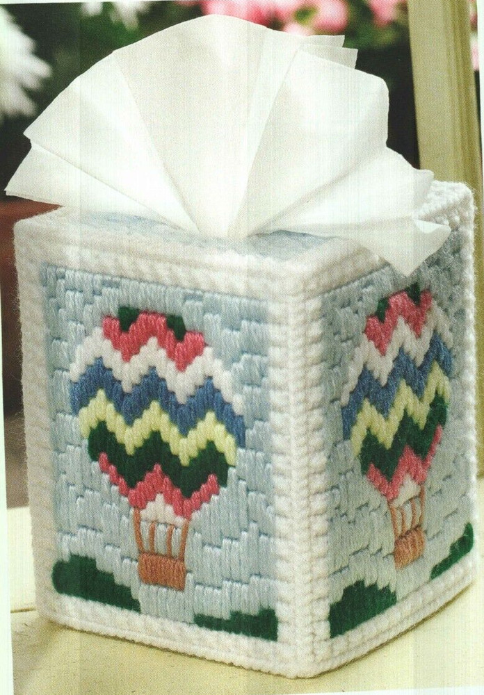 HOT-AIR BALLOON TOPPER COVER HOME DECOR PLASTIC CANVAS PATTERN INSTRUCTIONS