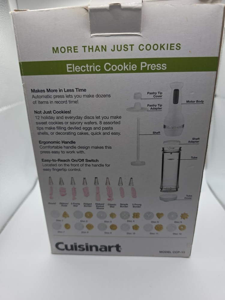 Cuisinart CCP-10 Electric Cookie Press Tested Great