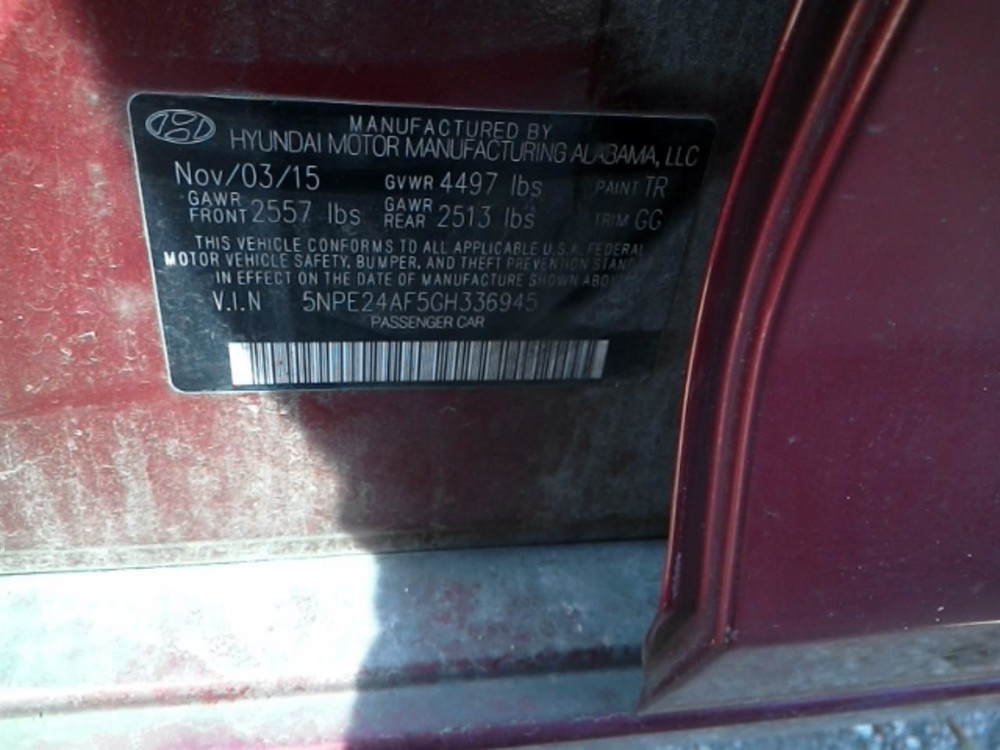 SONATA 2016 High Mounted Stop Light 104866293