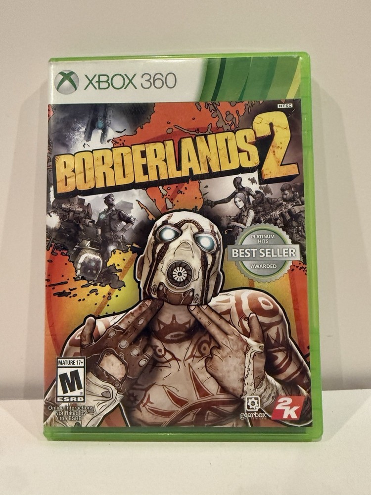 Borderlands 2 (Microsoft Xbox 360, 2012) - Case + Manual - No Game
