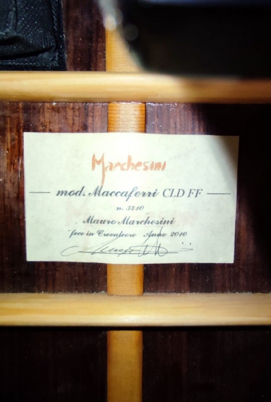 MARCHESINI GUITARS MODEL MACCAFERRI