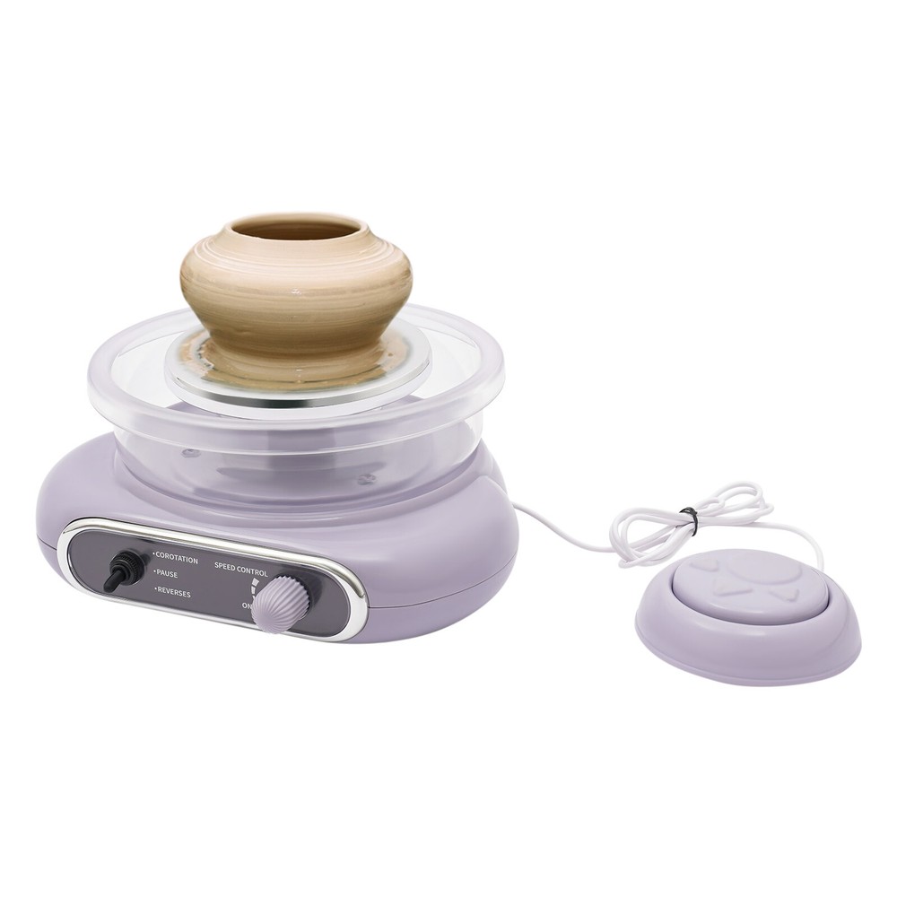 Adjustable Speed Pottery Wheel Machine for Mini Clay Crafting Fun