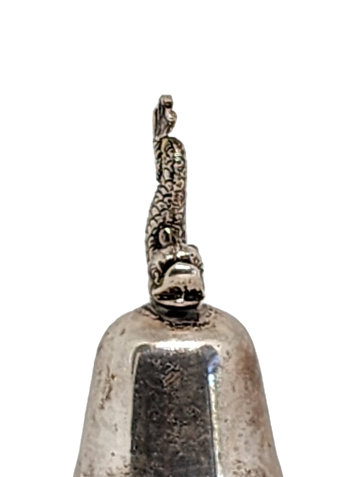 Wilhelm Binder .835 Silver Figural Bell – Mythical Dolphin Handle c.1900