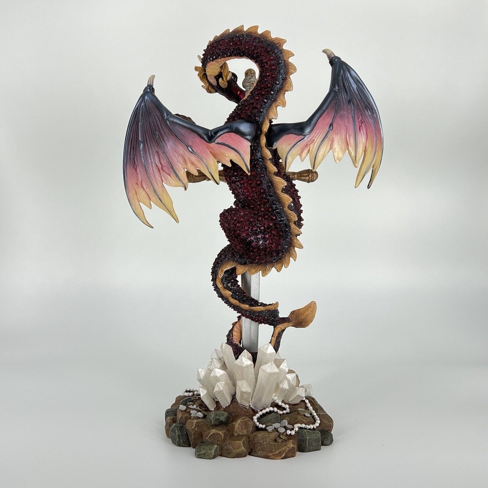 Sword in Stone Dragon Statue Figurine