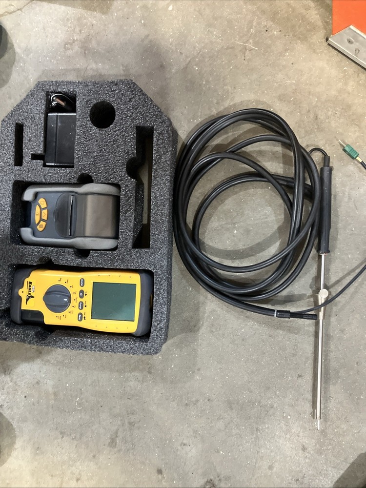 UEI EAGLE 2 C125 Combustion Analyzer with Soft Case, Probe, And Printer