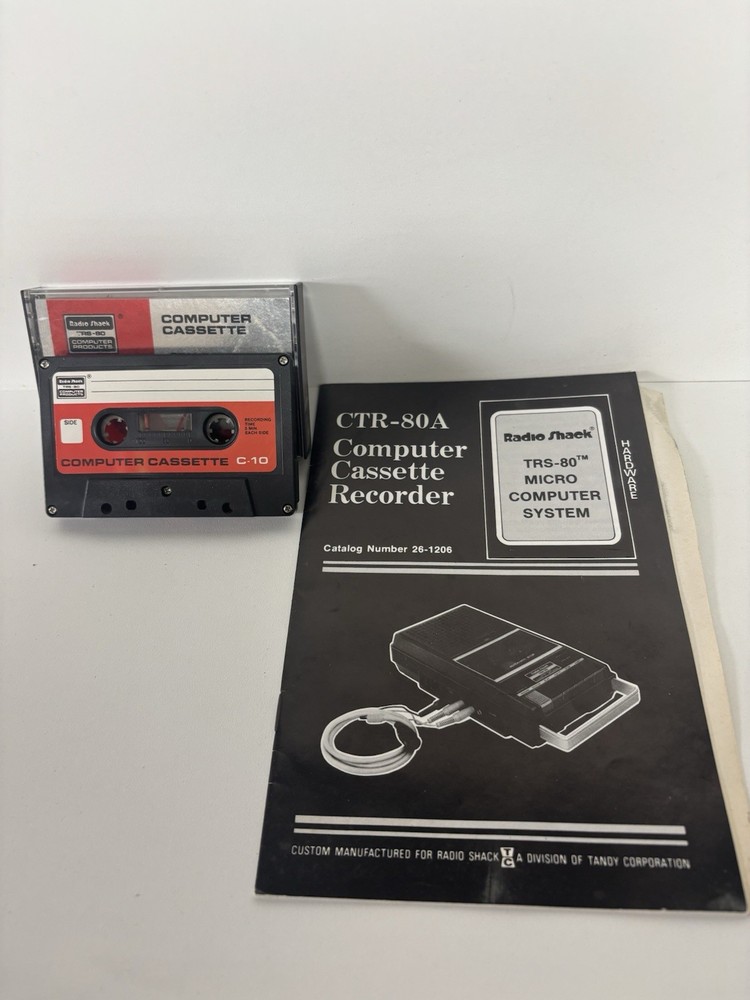 Radio Shack CTR-80A Computer Cassette