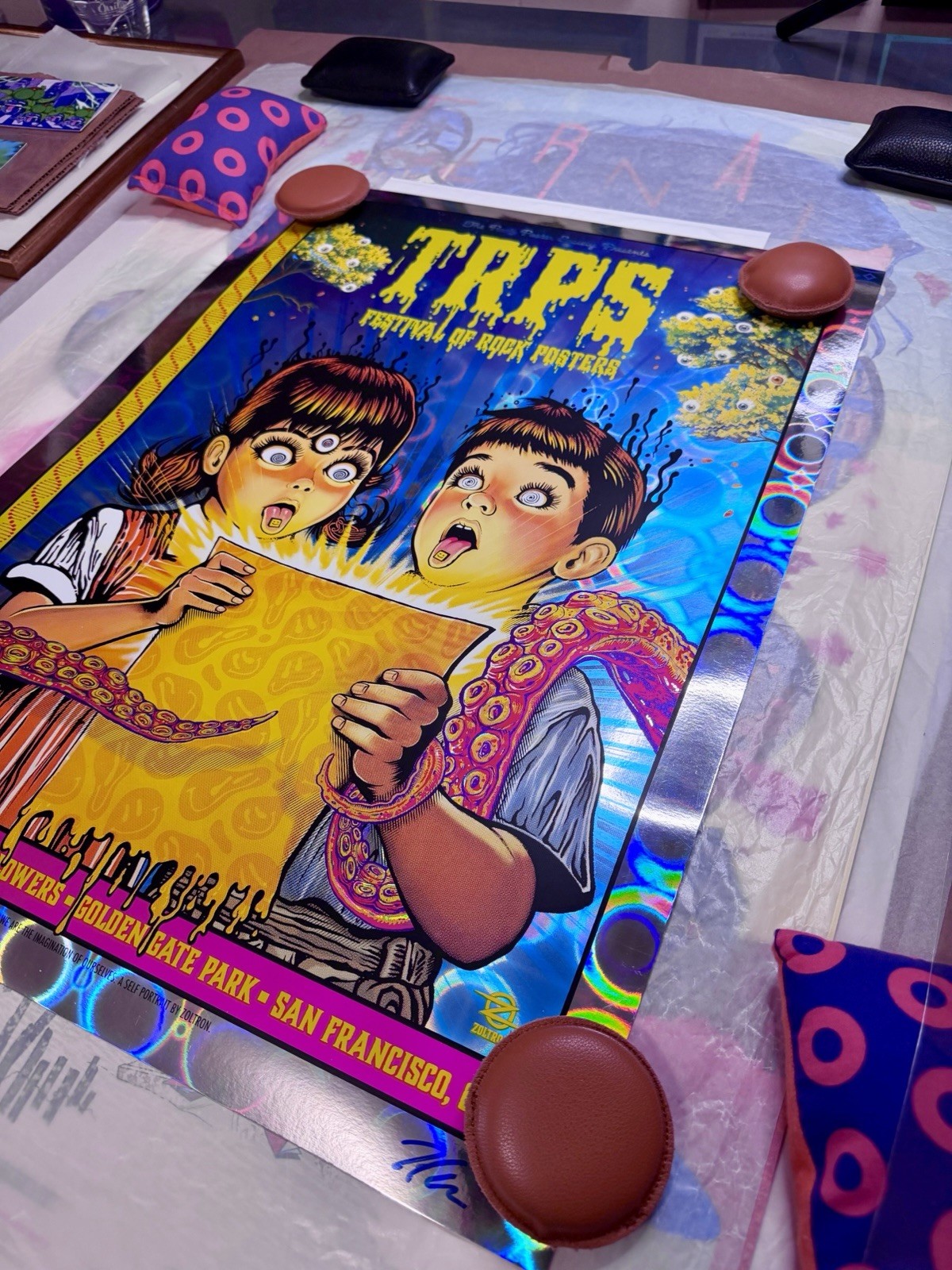 Zoltron TRPS HOLOFOIL Poster Festival of Rock Posters 2024 San Francisco AP/40