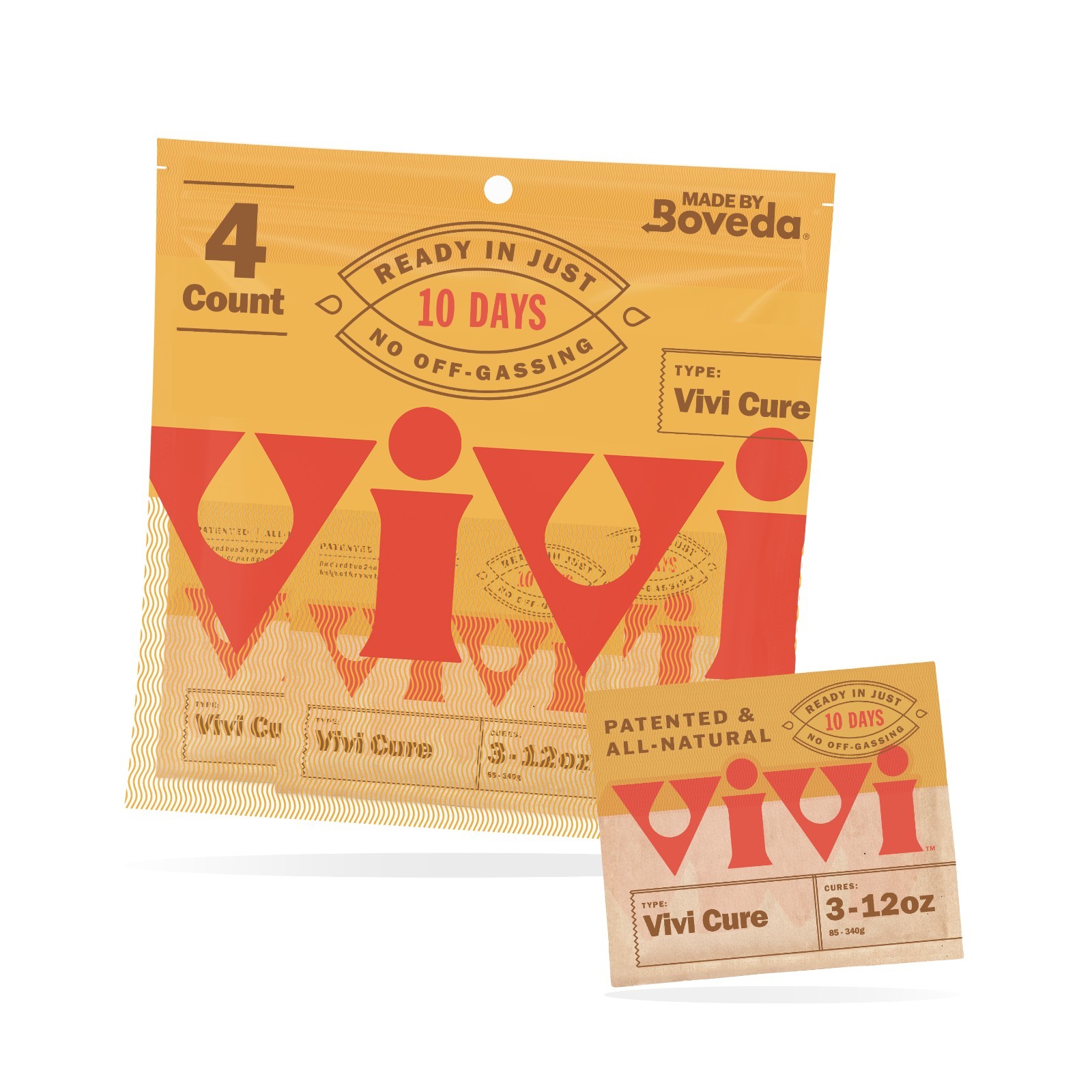 Vivi Humidity Control Packs 4-Pack for Airtight Containers, Ready in 10 Days