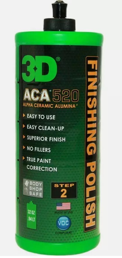 3D ACA 520 Finishing Polish 520OZ32 QUART STEP 2