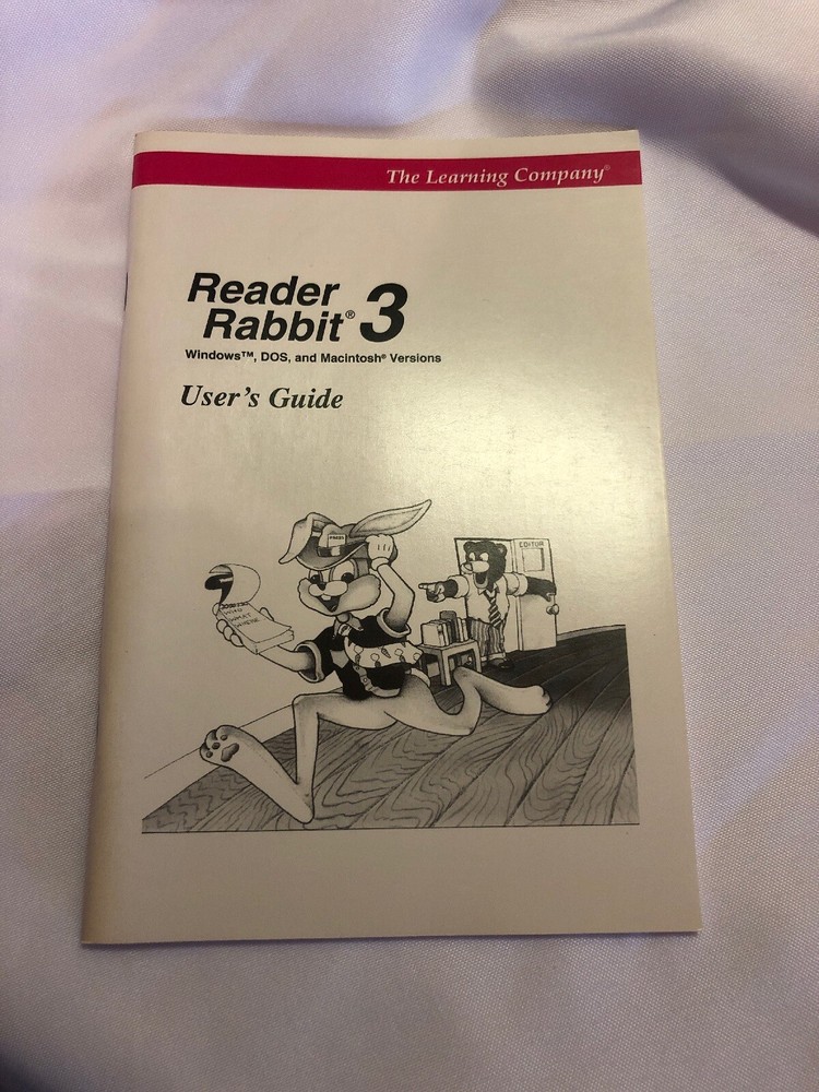 1994 Reader Rabbit 3 (Learning Company) *User Guide Only*