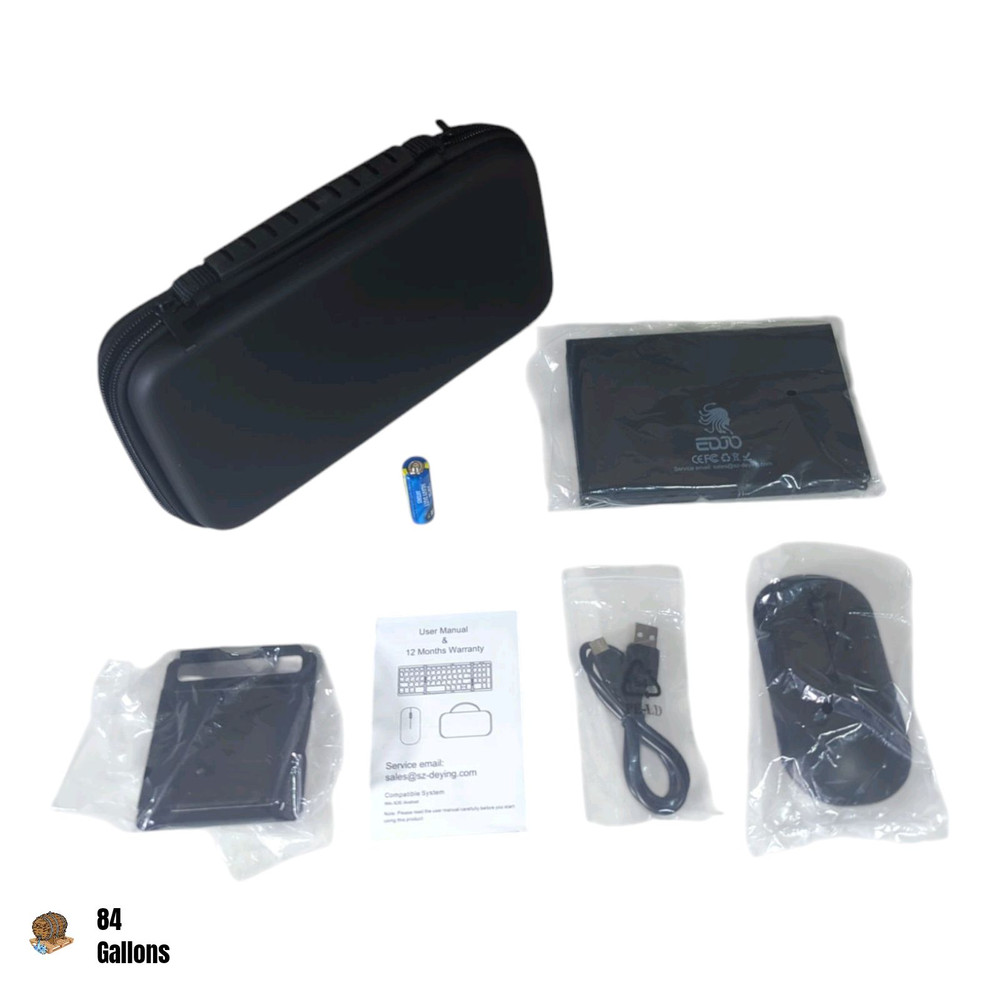 Rechargeable Foldable Keyboard & Mouse Combo with 2.4G Wifi + Bluetooth Connect