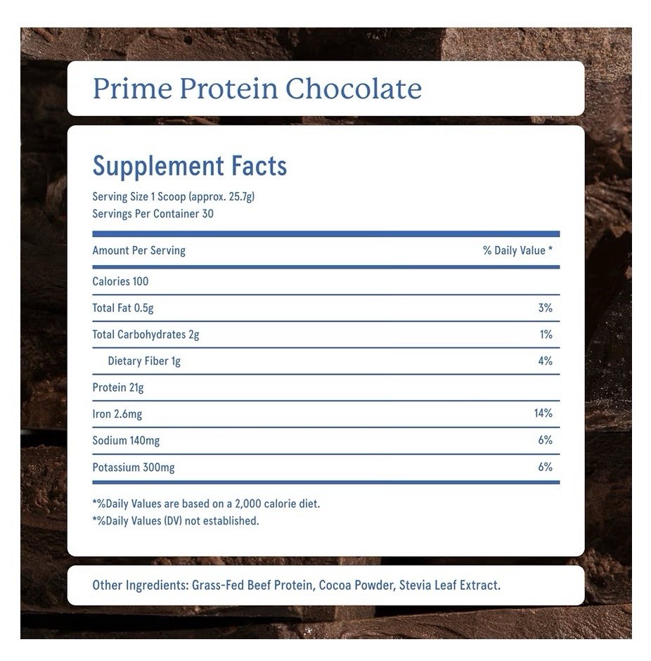 Equip Prime Protein Chocolate 1.71 Lbs Grass feed beef isolate