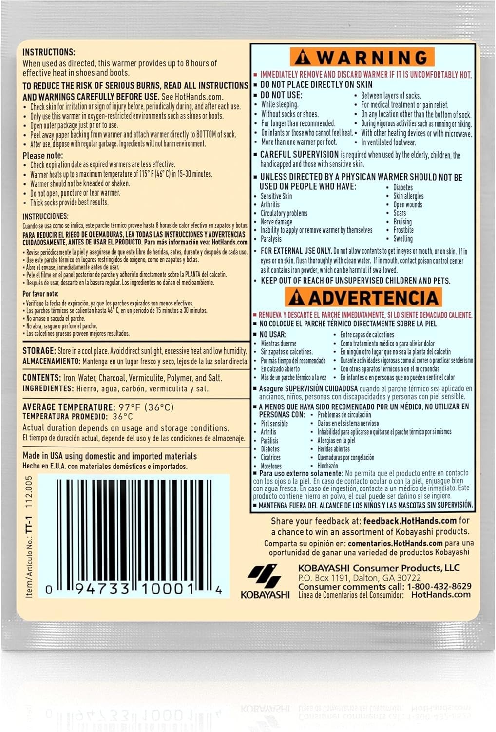 HotHands Toe Warmers (40 pairs) Bonus Pack Includes (8 Pairs) Hand warmers FREE