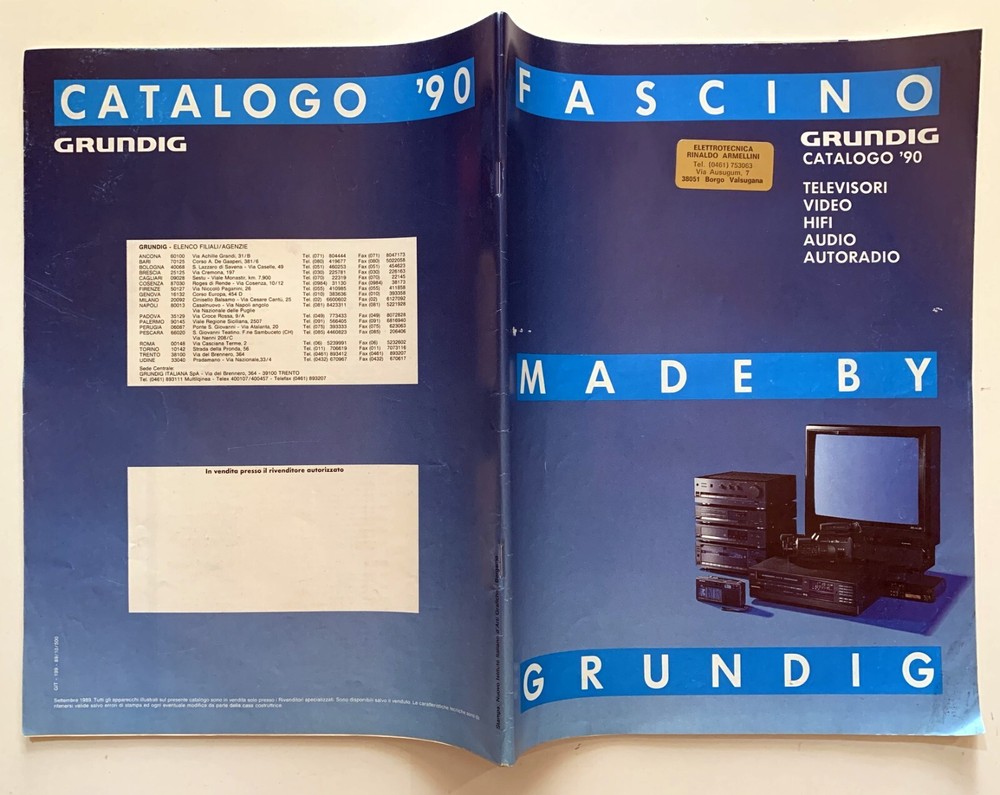 VINTAGE GRUNDIG 1990 CATALOGUE
