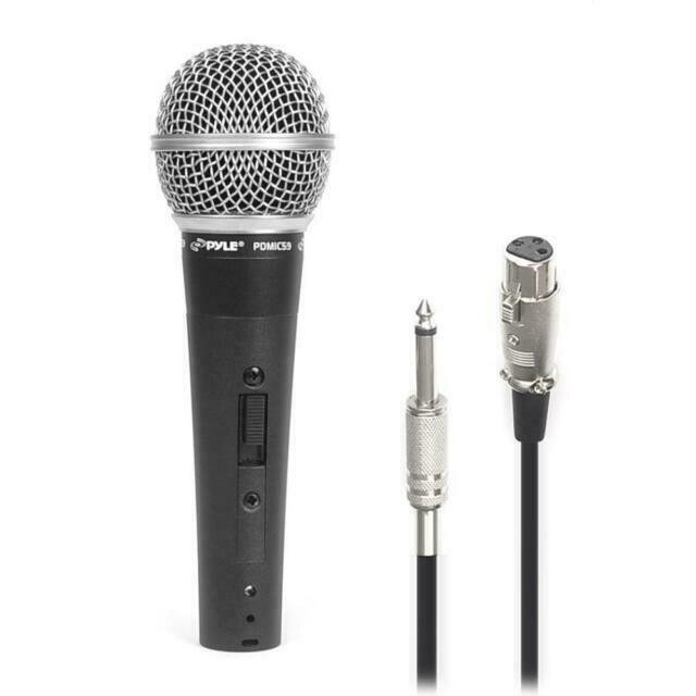 Pyle 2 Professional Dynamic Microphone, Unidirectional Handheld Mic PDMIC59