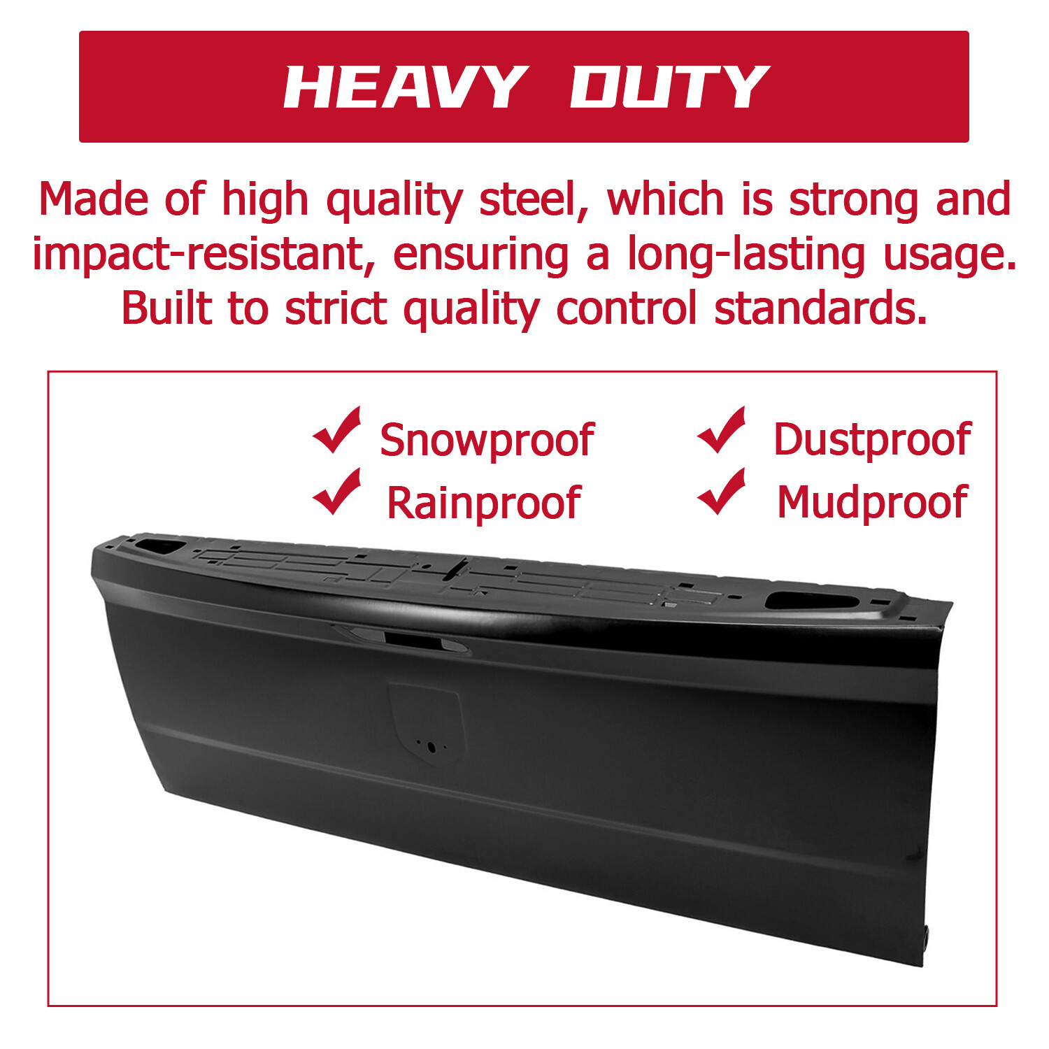 NEW Primed Steel Tailgate for 2010-2018 RAM 1500 2500 3500 Series Pickup 10-18