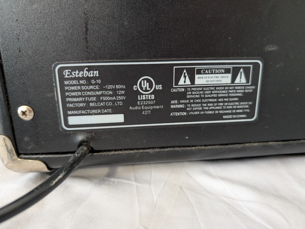 Esteban G-10 Guitar Amplifier 2007 Working Condition