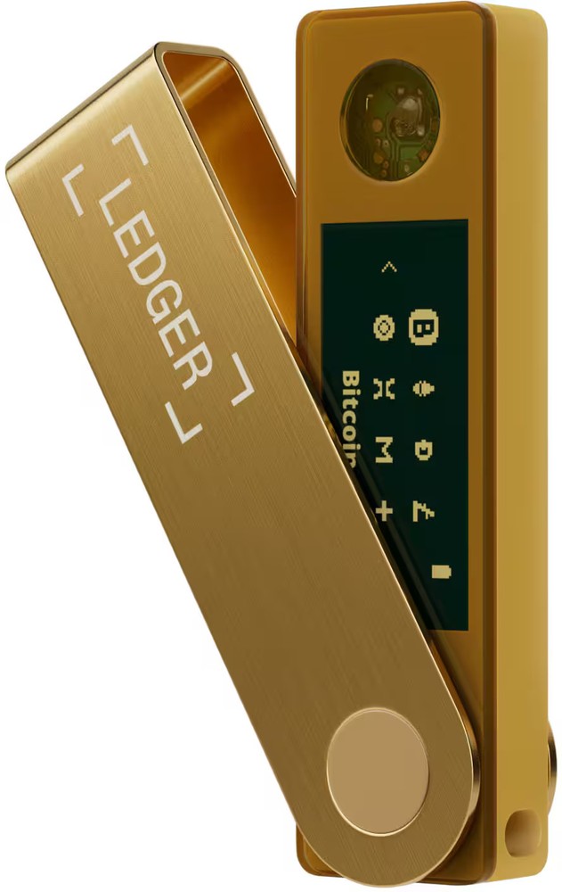 Ledger - Nano X Crypto Hardware Wallet - Bluetooth - Gold