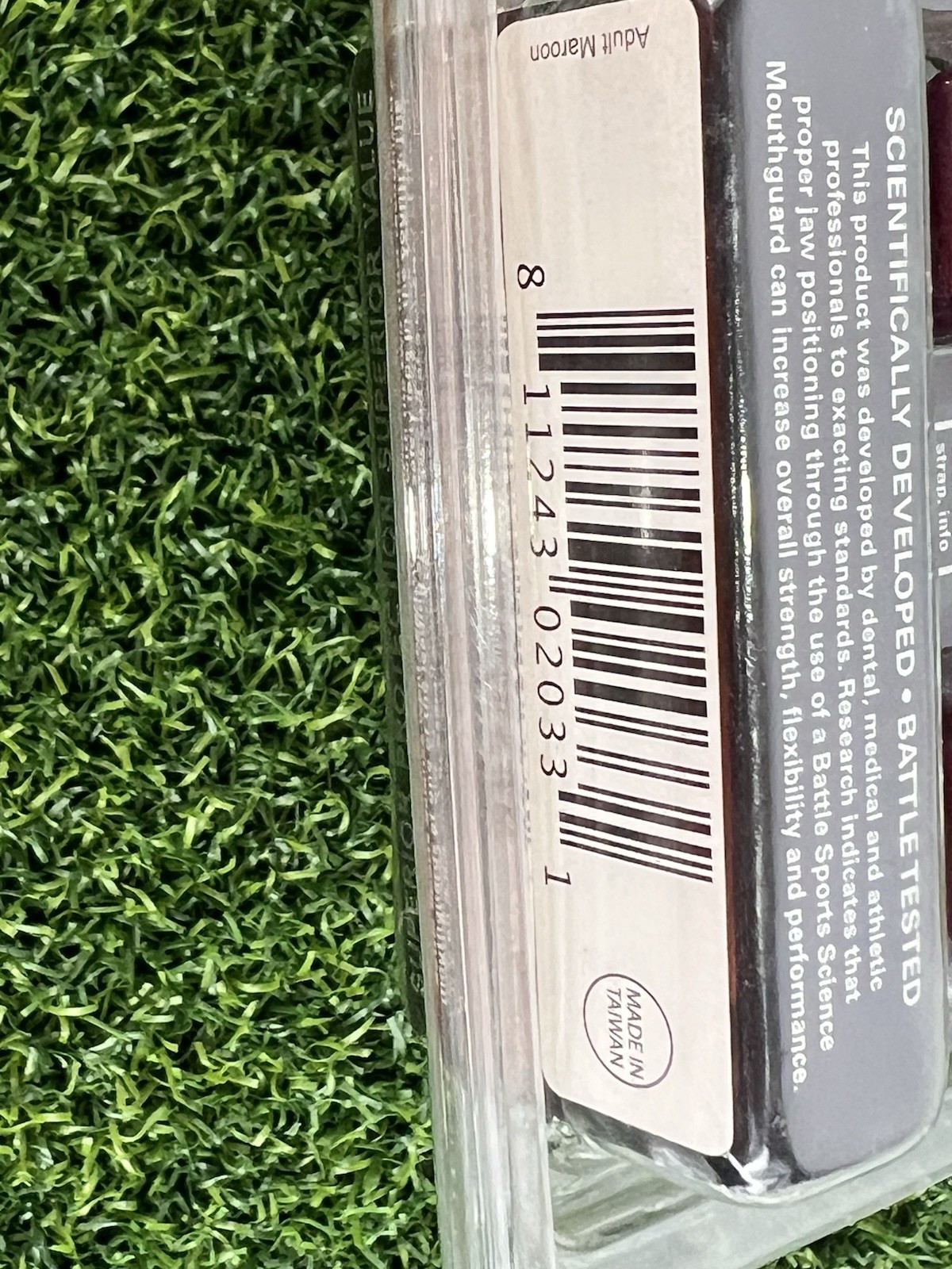 Battle Mouthguard Adult 10+ Ever Mold Composite 2 Pack Easy Clip Straps Maroon