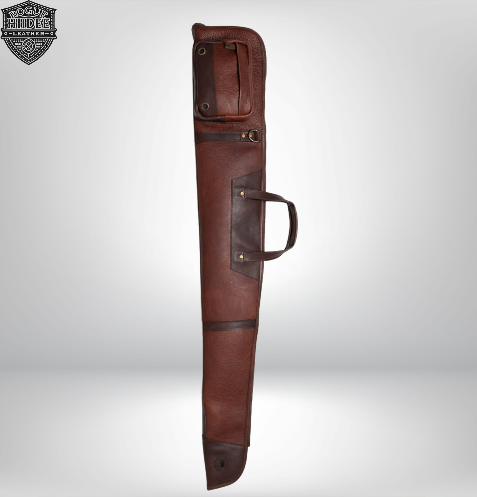 Leather Shotgun Slip Case Brown –Padded Rifle Gun Cover Vintage Hunting Bag Gift