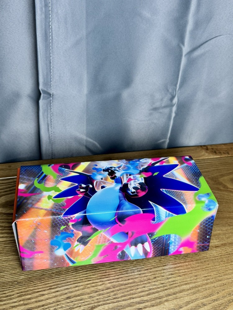Pokemon TCG Long Card Storage Box Mega Charizard X