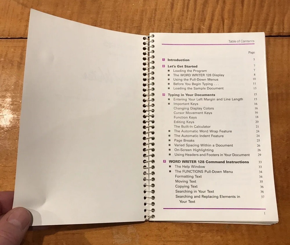 Commodore 128 PC Word Writer User's Manual Vintage Computer TIMEWORKS 1982
