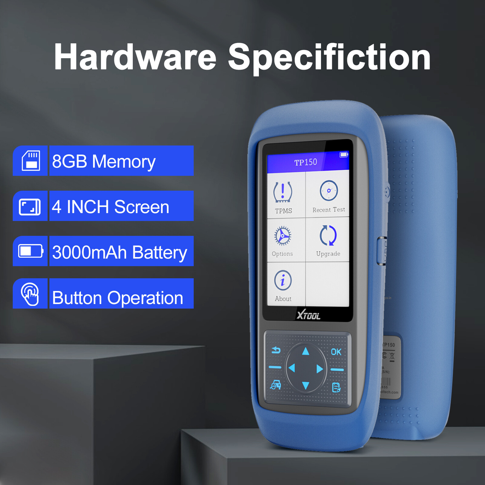 XTOOL TP150 TPMS Tire Sensor Relearn/Reset/Activate/TS100 Programming Tool